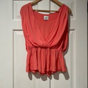 HD In Paris faux wrap open sides top